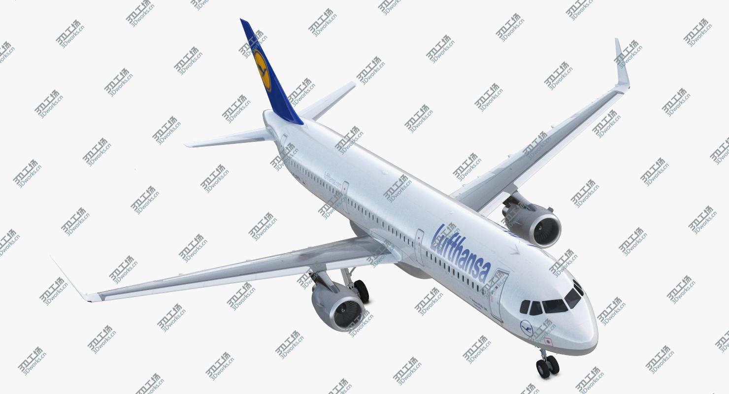 images/goods_img/2021040233/3D Airbus A321 with Interior and Cockpit Lufthansa/2.jpg